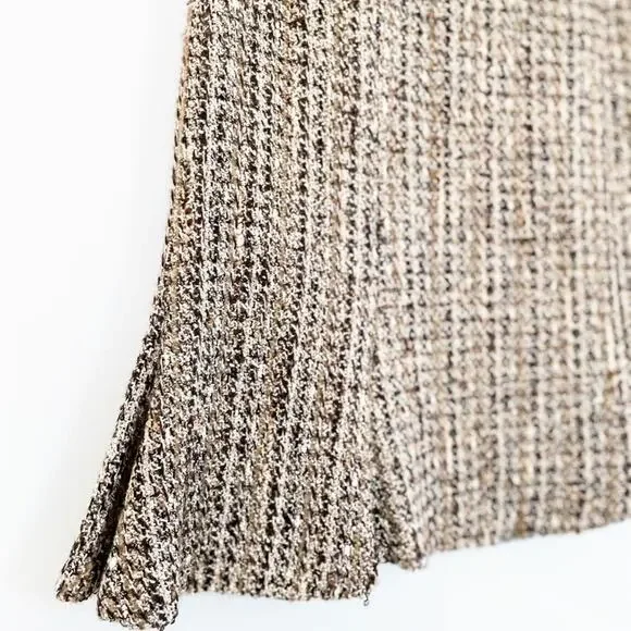 Jones New York Brown Tan Mini Fit and Flare Skirt - Picture 10 of 13